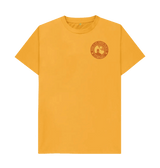 'Bude is My Happy Place' Organic Unisex Mango T shirt.
