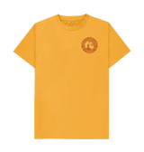 'Bude is My Happy Place' Organic Unisex Mango T shirt.