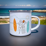 Beach Break Enamel Mug.