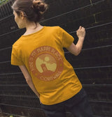 Women's Orange My Happy Place T shirt.