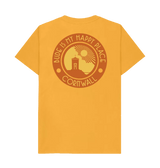 'Bude is My Happy Place' Organic Unisex Mango T shirt.