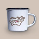 Budeful Baby Girl Enamel Mug.