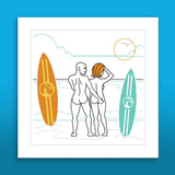 Beach Break Customisable Luxury Print.