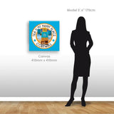 Tea is My Happy Place Canvas | Wall Art | Budeful.