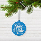 Bude Blue Yule Tree Decor.