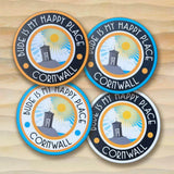 Happy Place Round Coaster Set.