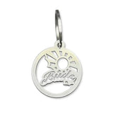 Stainless Bude Sunbeam Keyring.