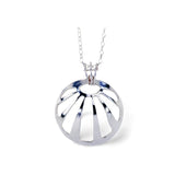 Budeful Sterling Silver Sunbeam Pendant 18".