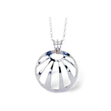 Budeful Sterling Silver Sunbeam Pendant 18".