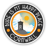 Bude Is My Happy Place Bumper Sticker