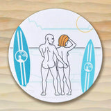 Beach Break Round Coaster.