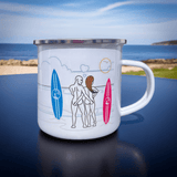 Double Up Enamel Mug.