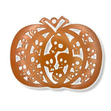 Orange Skulls Pumpkin Wall Hanging.