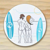 Plunging Breaker Round Coaster.