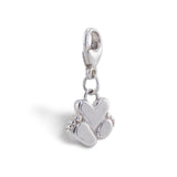 Budeful Sterling Silver Baby Feet and Heart Charm.