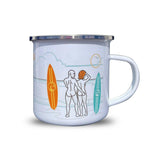 Beach Break Enamel Mug.