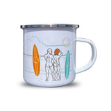 Beach Break Enamel Mug.