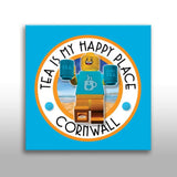 Tea is My Happy Place Canvas | Wall Art | Budeful.