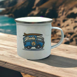 Budeful Campervan Enamel Mug.