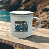 Budeful Campervan Enamel Mug.