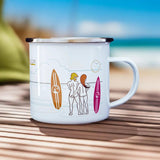 Bottom Turn 2 Enamel Mug.