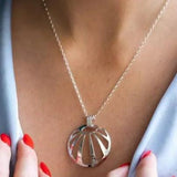 Budeful Sterling Silver Sunbeam Pendant 16".