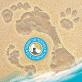 Sandy Footprints Greetings Cards.