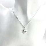 Budeful Heart and Baby Feet Stackable 16" Pendant.