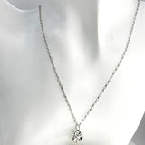 Budeful Heart And Baby Feet Stackable 20" Pendant.