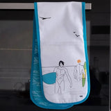 Big Blue Oven Gloves | Budeful.