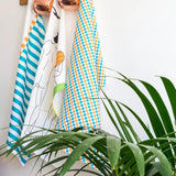 Bude Check Tea Towel.