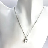 Budeful Heart and Baby Feet Stackable 18" Pendant.