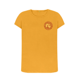 Women's Orange My Happy Place T shirt.