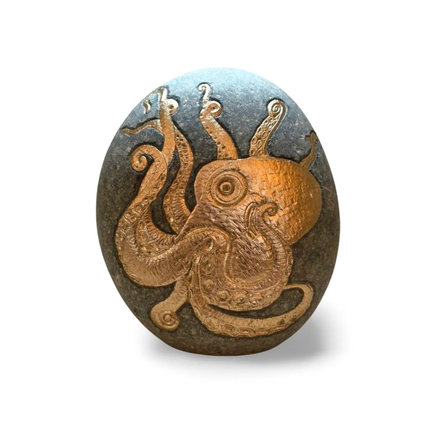 22ct Moon Gold Standing Octopus.
