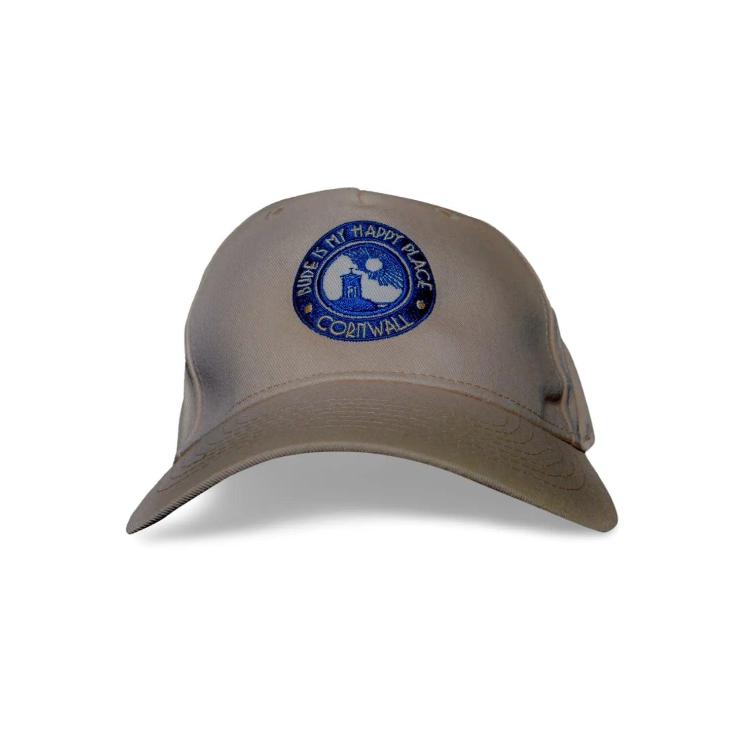 'Bude is My Happy Place' Organic Baseball Cap.