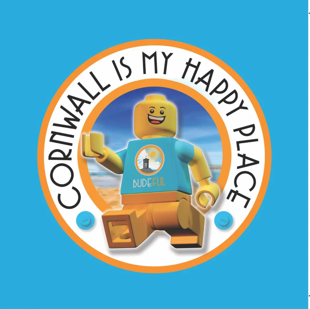 Blocky Cornwall is My Happy Place Canvas