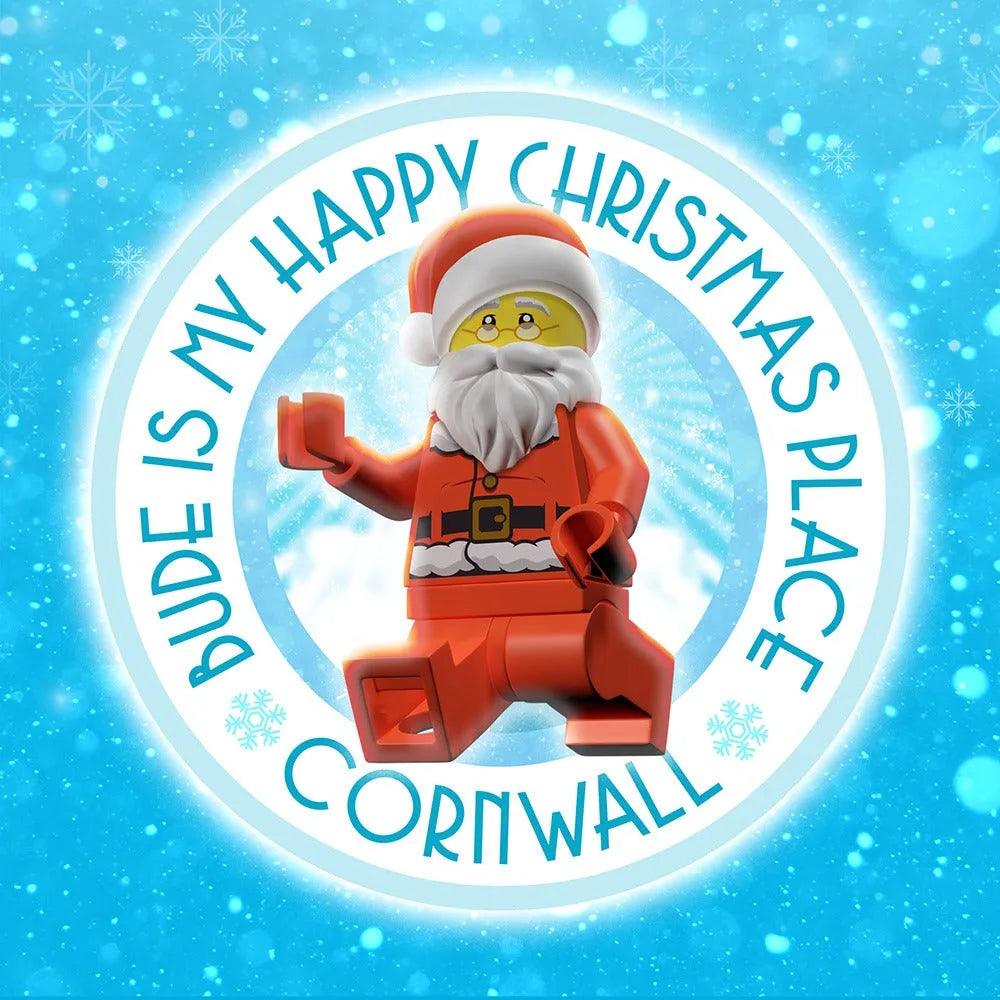 Blocky Bude Santa Card | Budeful.