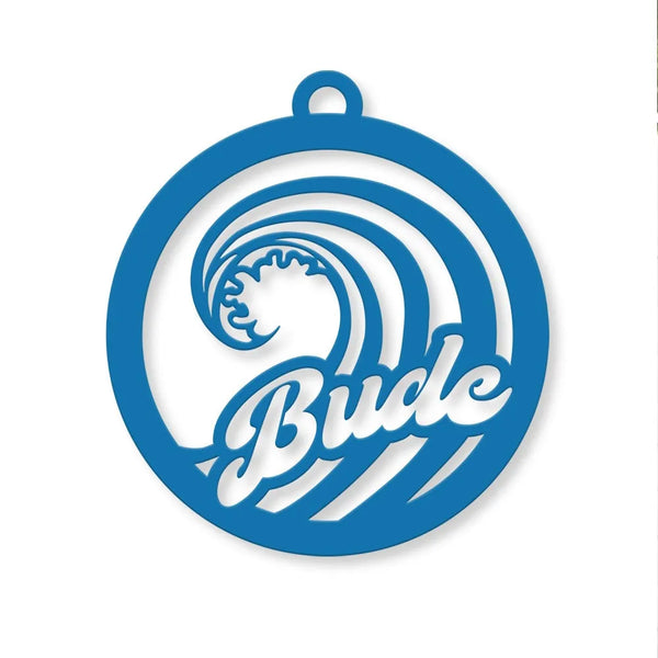 Blue Bude Wave Tree Décor