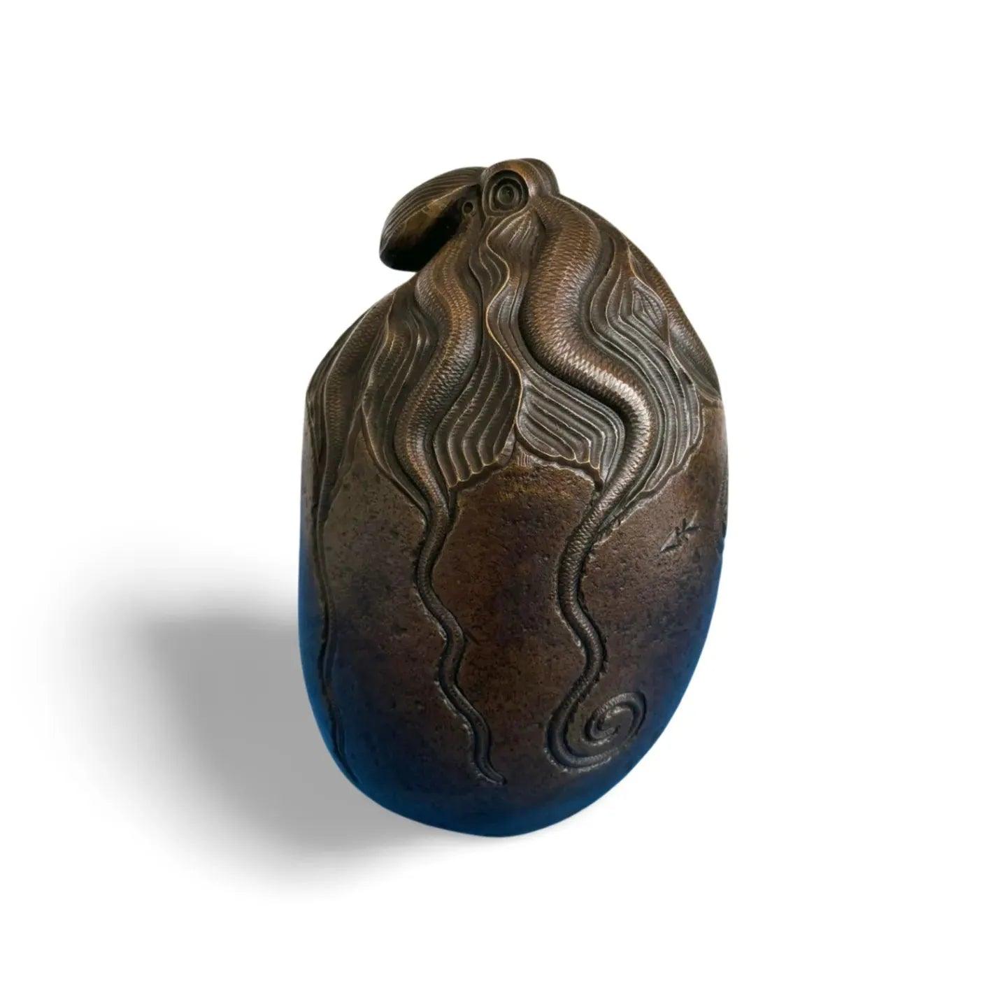 Bronze Standing Octopus.