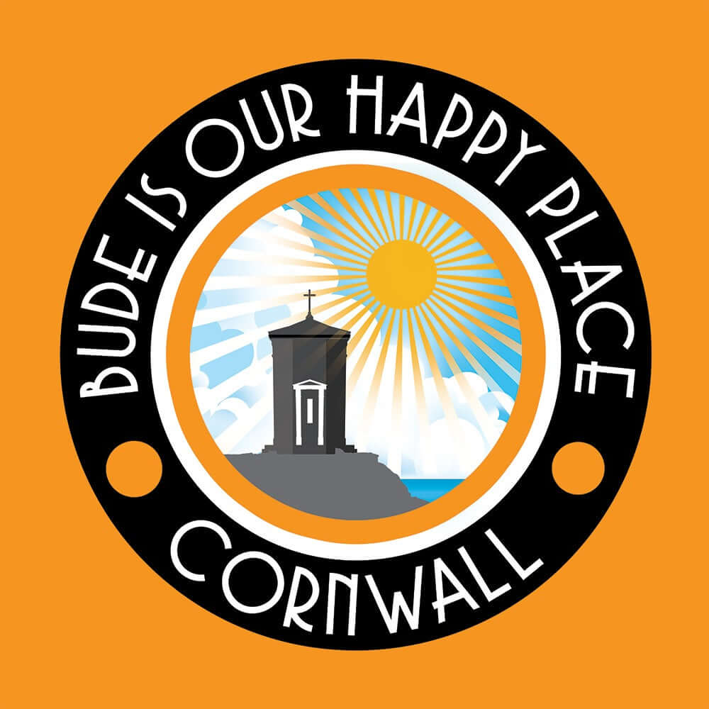 Our Happy Place Luxury Print Orange & Black