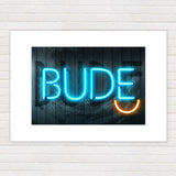 Bude Neon Smile Print