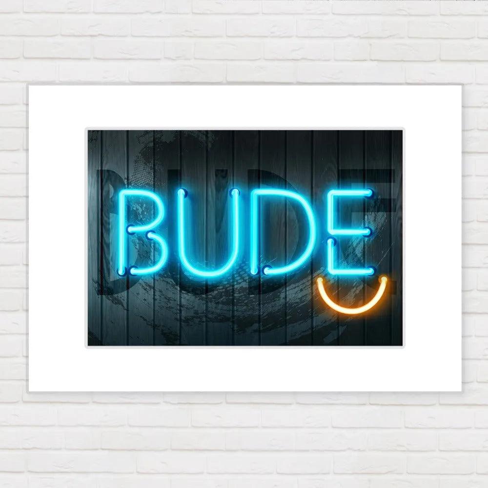 Bude Neon Smile Print.