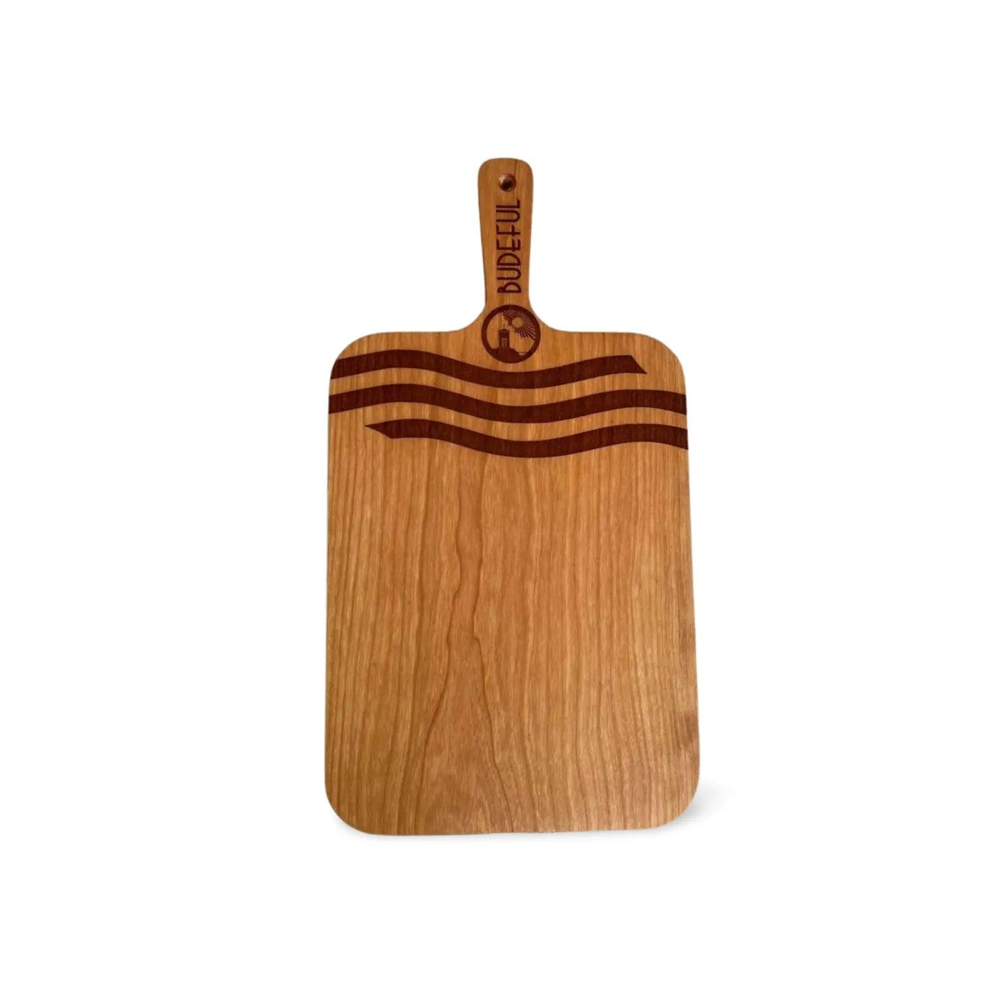 Budeful Waves Wood Chopping Board.