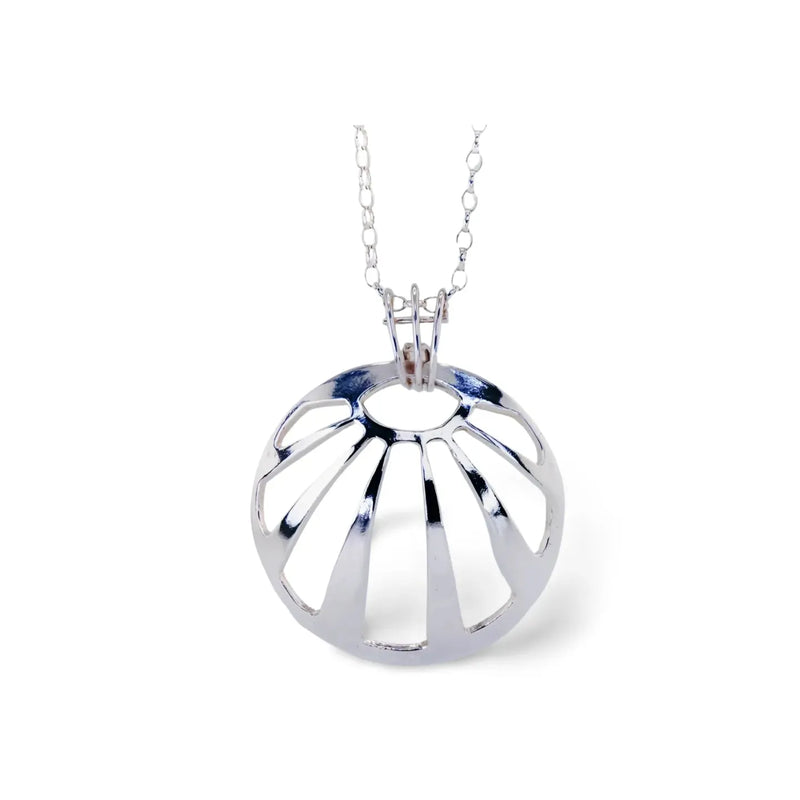 Budeful Sterling Silver Sunbeam Pendant 18" | Budeful