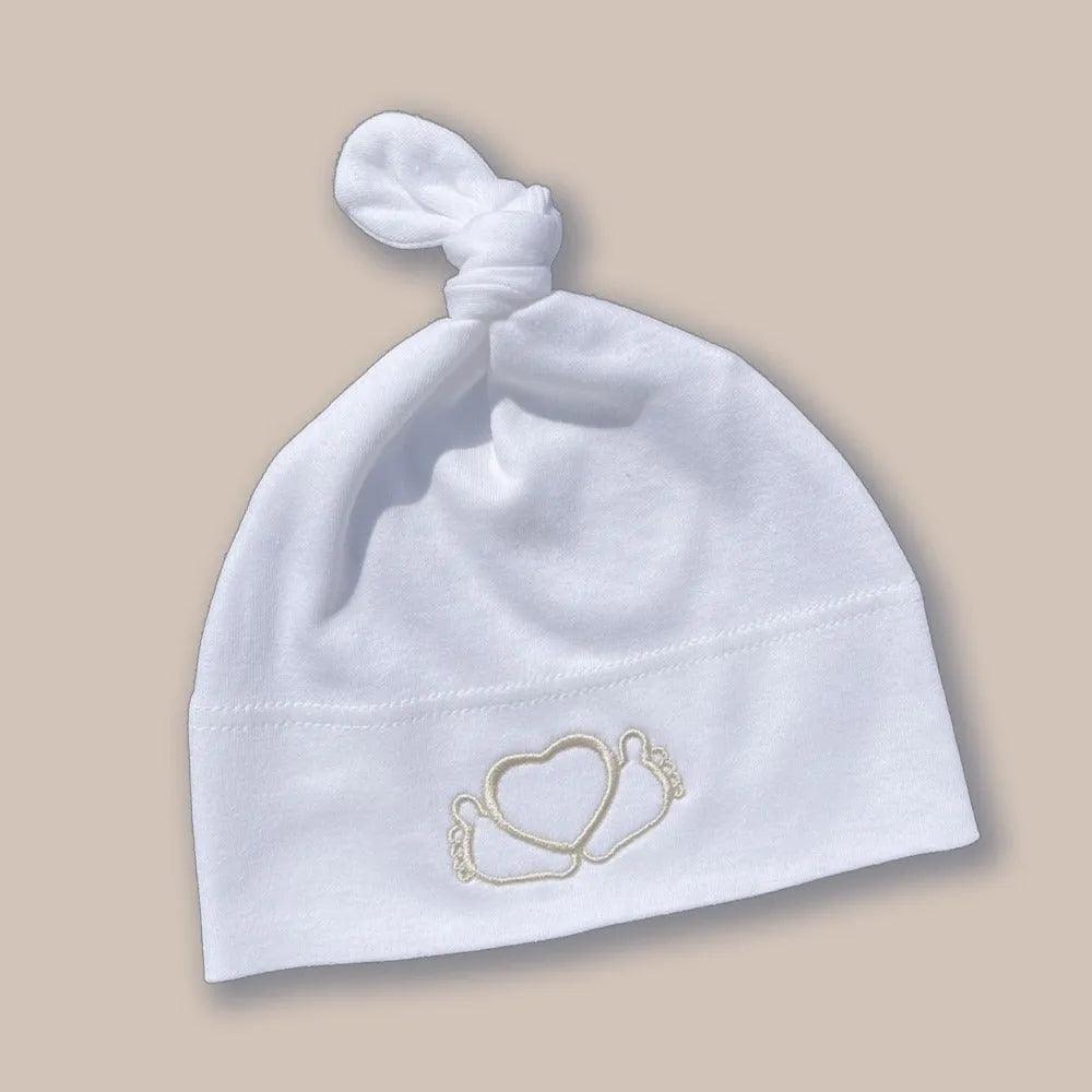 Budeful Baby Logo Organic Cotton Knot Hat.