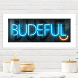 Budeful Neon Smile Print.