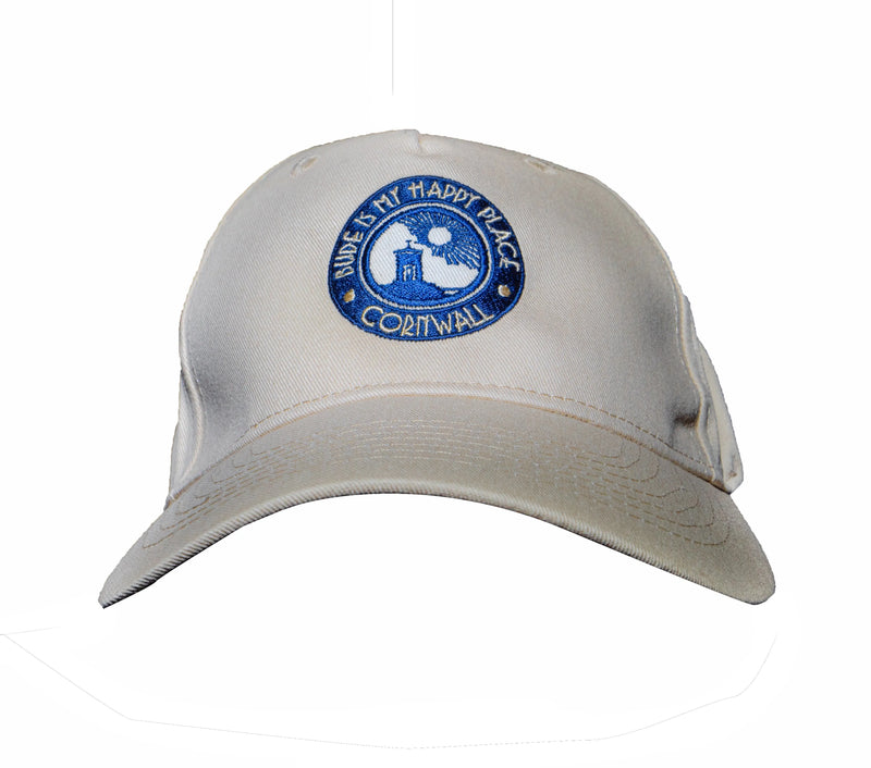 'Bude is My Happy Place' Organic Baseball Cap