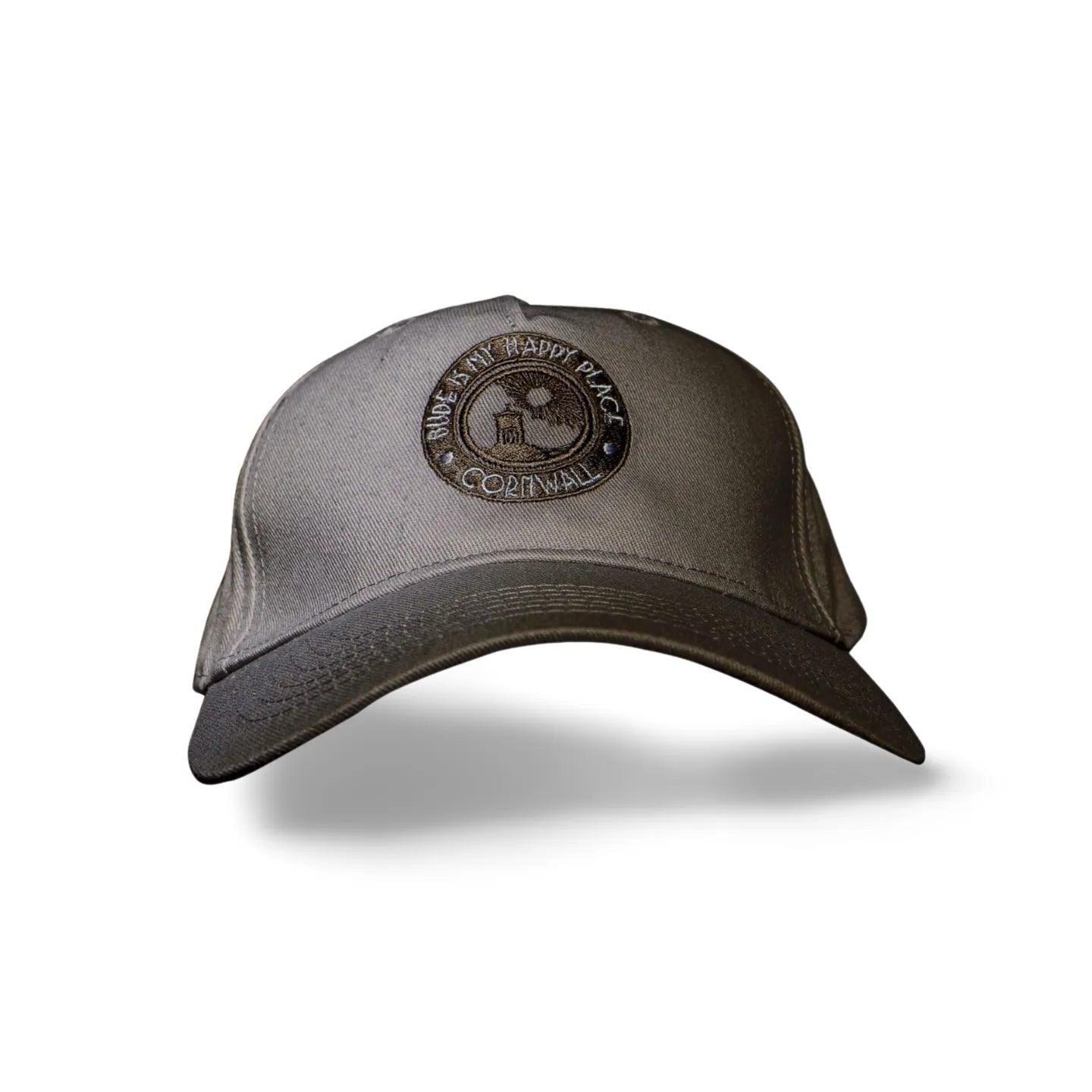 'Bude is My Happy Place' Organic Baseball Cap.