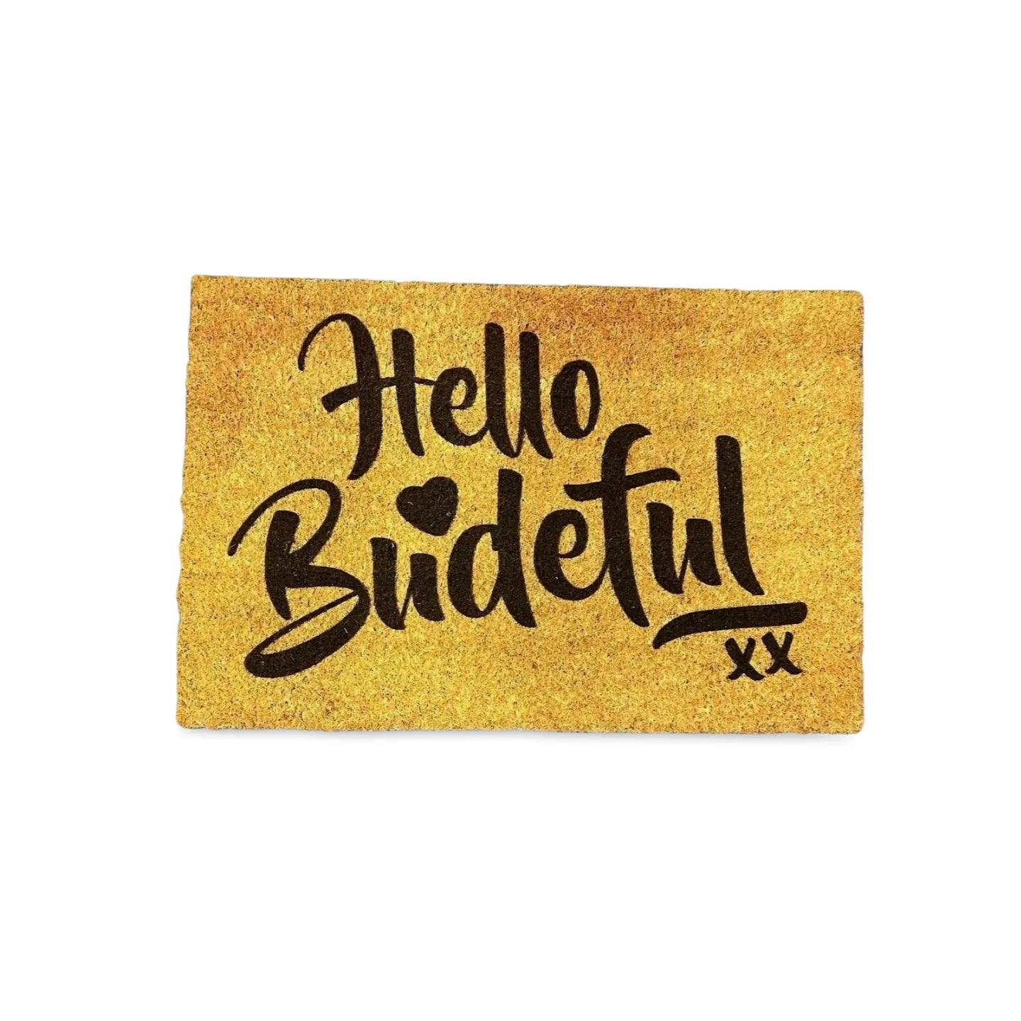 Hello Budeful Coconut Mat.