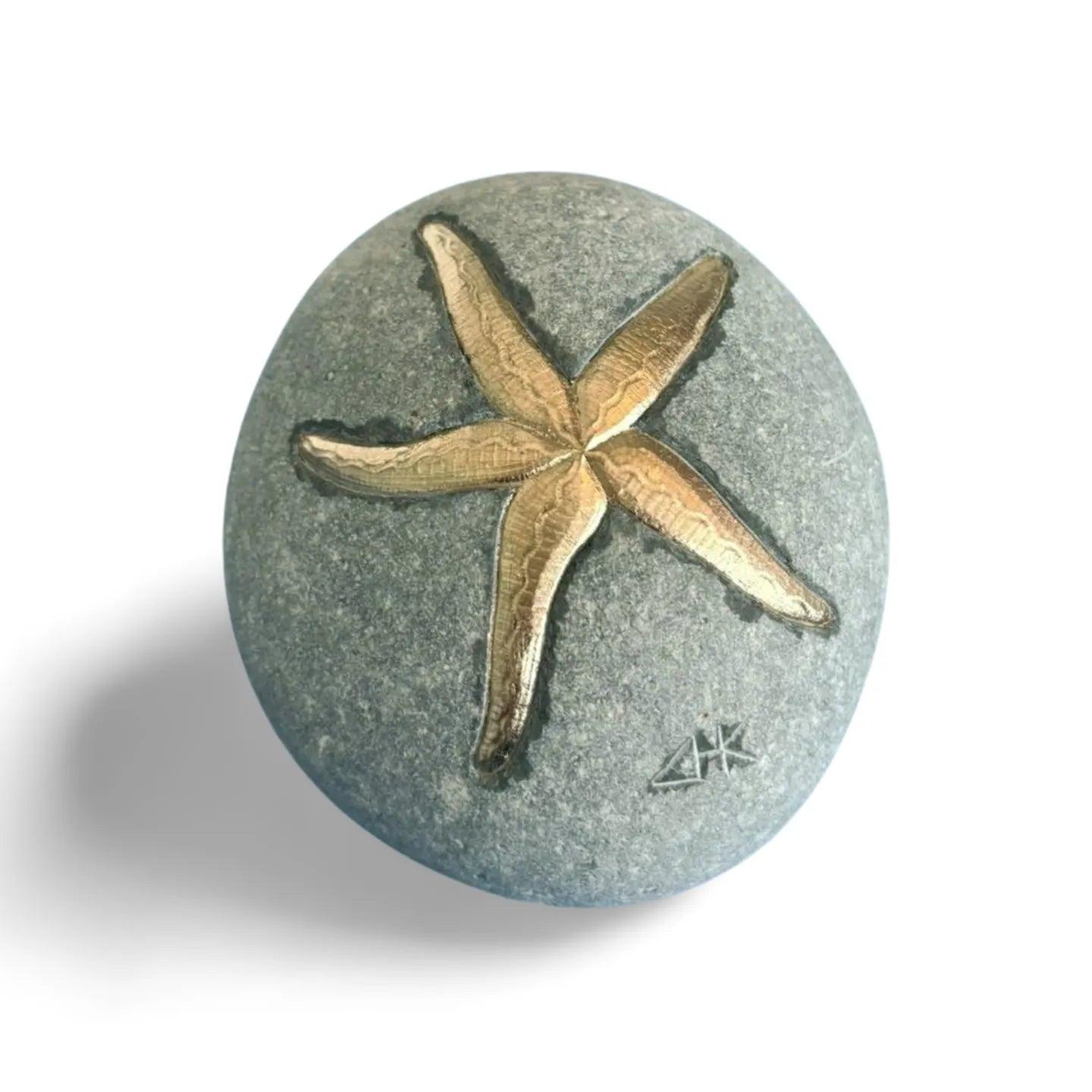 Moon Gold Gilded Starfish.